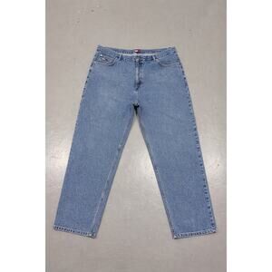 Vintage Tommy Hilfiger Jeans 44x30 Relaxed Fit 90s Blue Denim Mens Classic USA